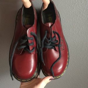 Red low rise Dr. Martens!